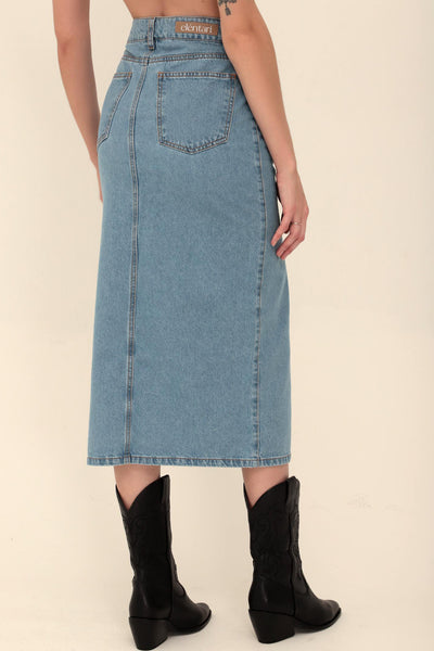 Falda Denim Pitillo