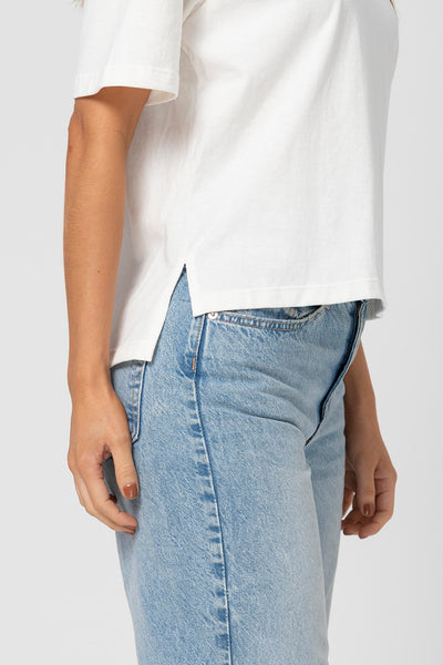 Camiseta Boxy Marfil