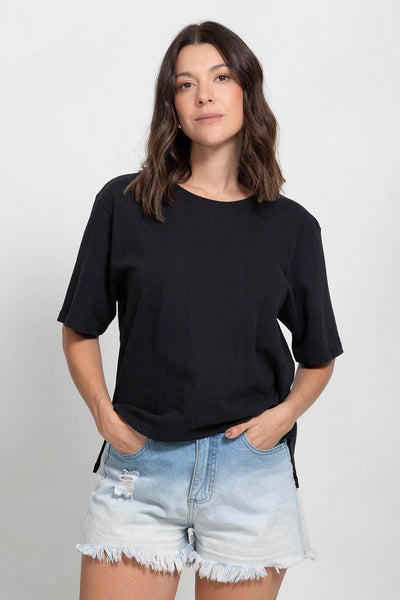 Camiseta Boxy Negra