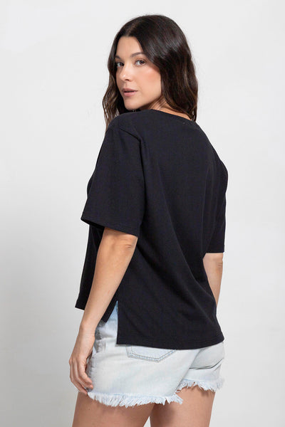 Camiseta Boxy Negra