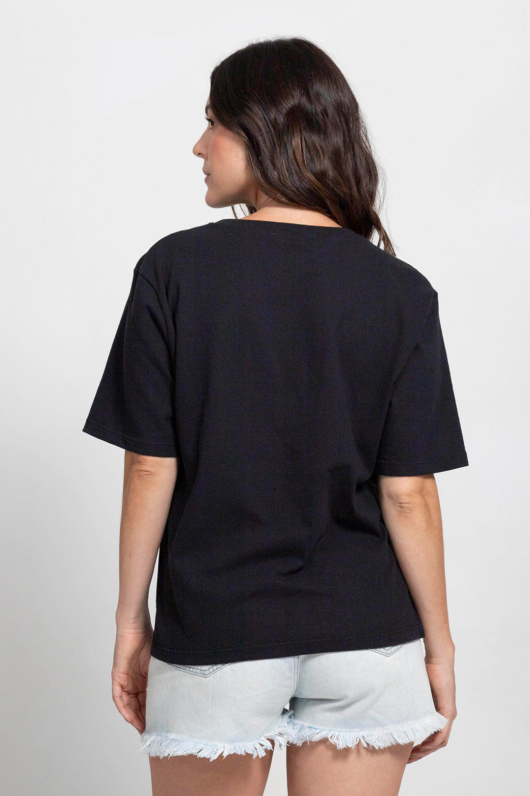 Camiseta Boxy Negra