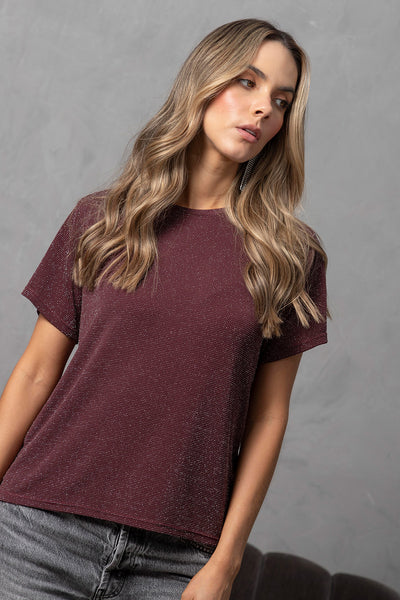 Camiseta Brillante Vino