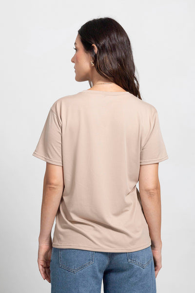 Camiseta Rita Beige