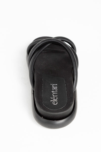 sandalias negras para mujer