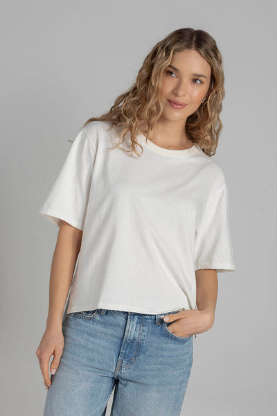 Camiseta Boxy Marfil