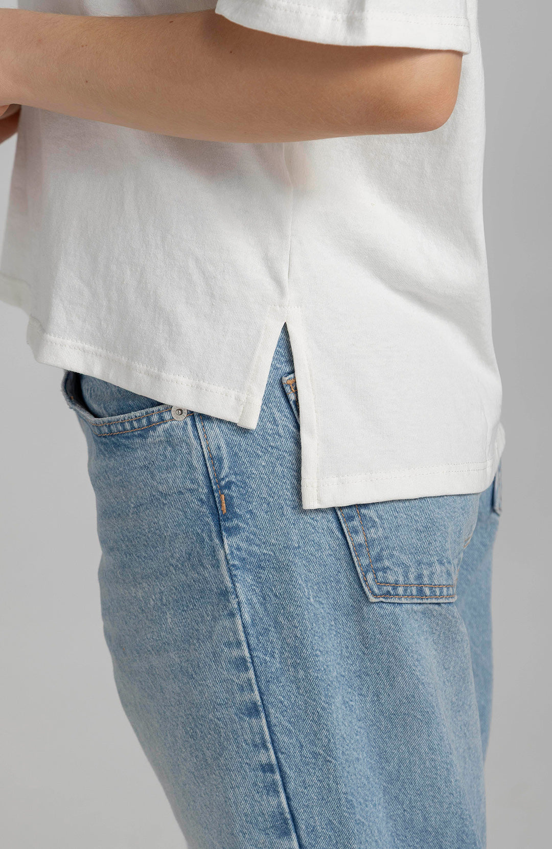 Camiseta Boxy Marfil