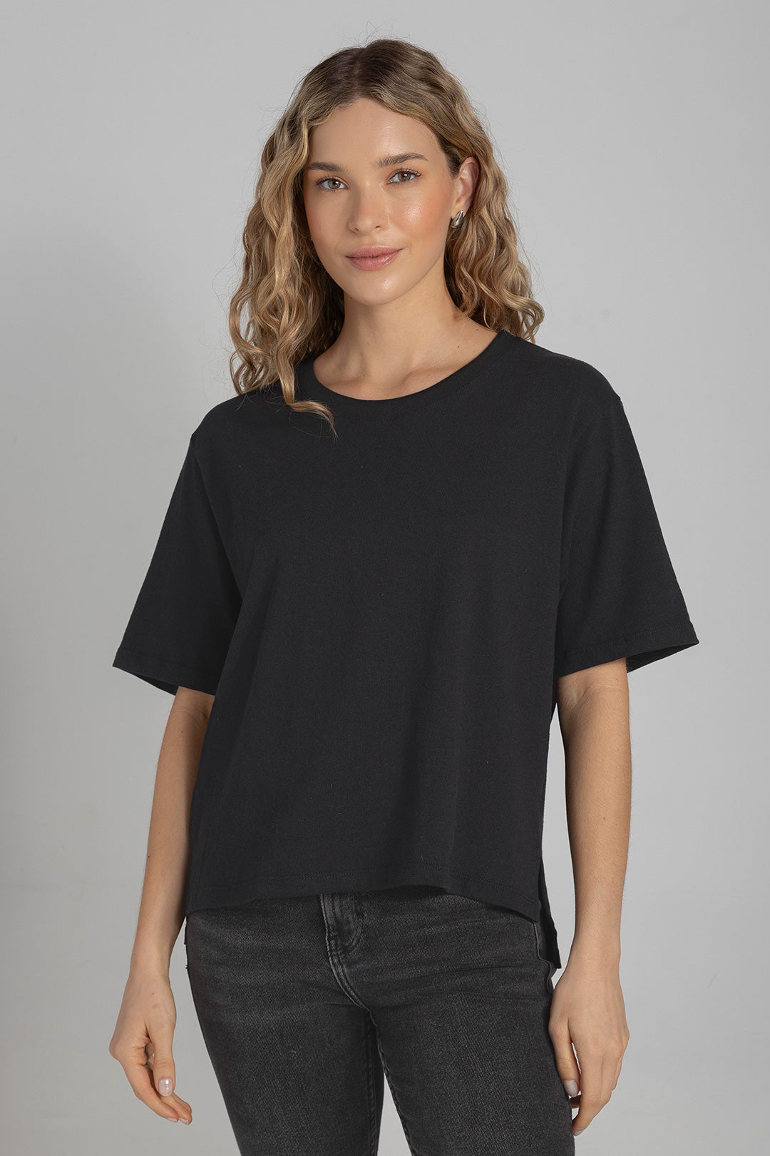 Camiseta Boxy Negra