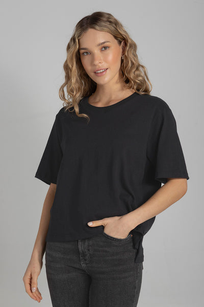 Camiseta Boxy Negra