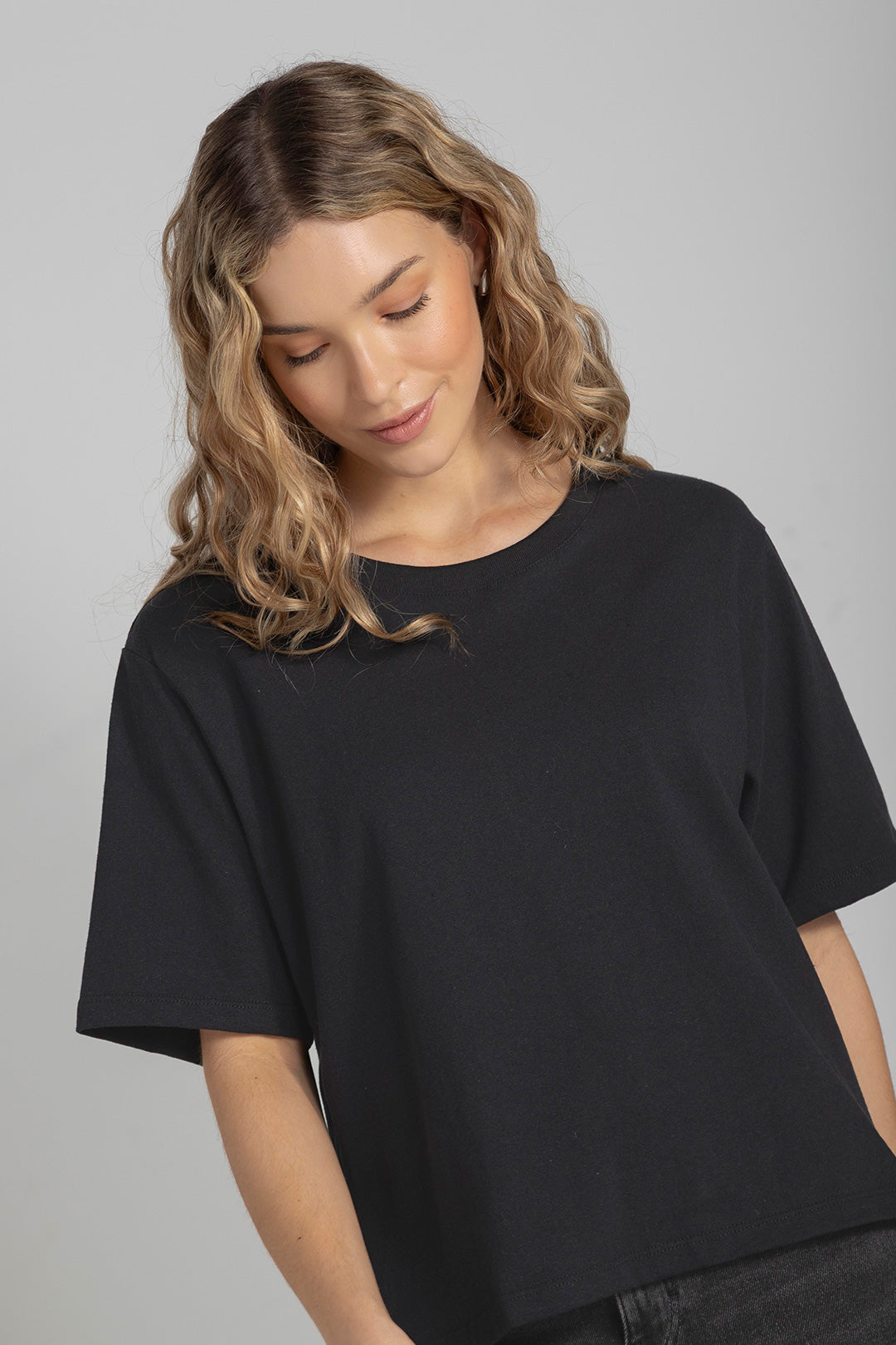 Camiseta Boxy Negra