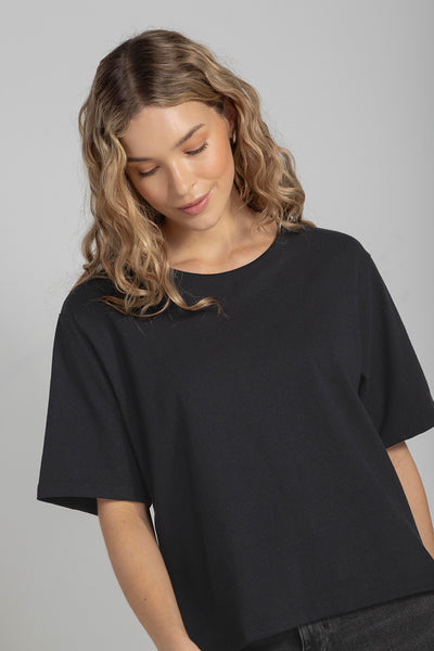 Camiseta Boxy Negra
