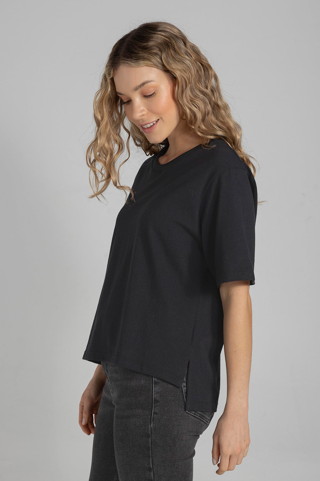 Camiseta Boxy Negra