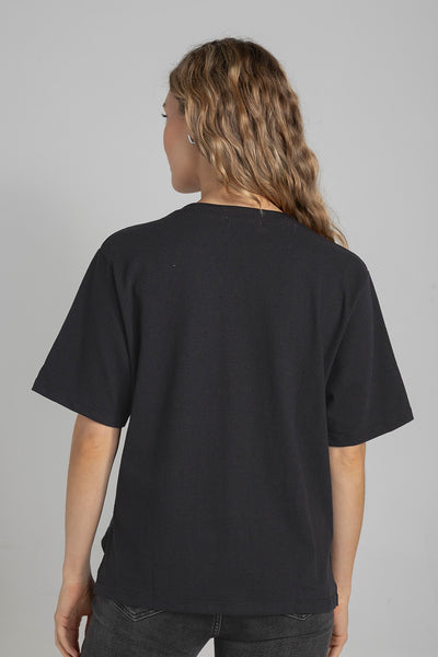 Camiseta Boxy Negra