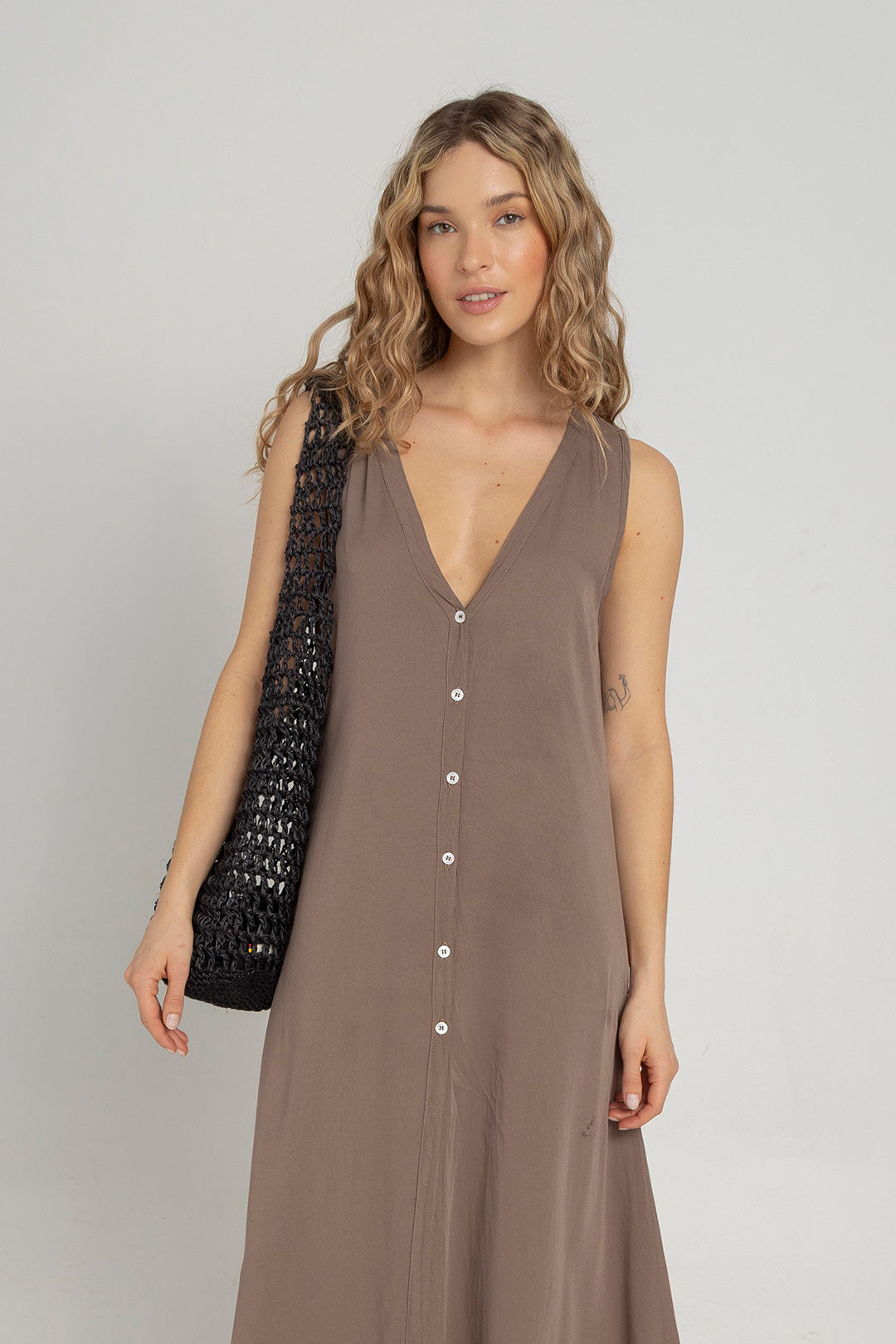 Vestido Sara Taupe