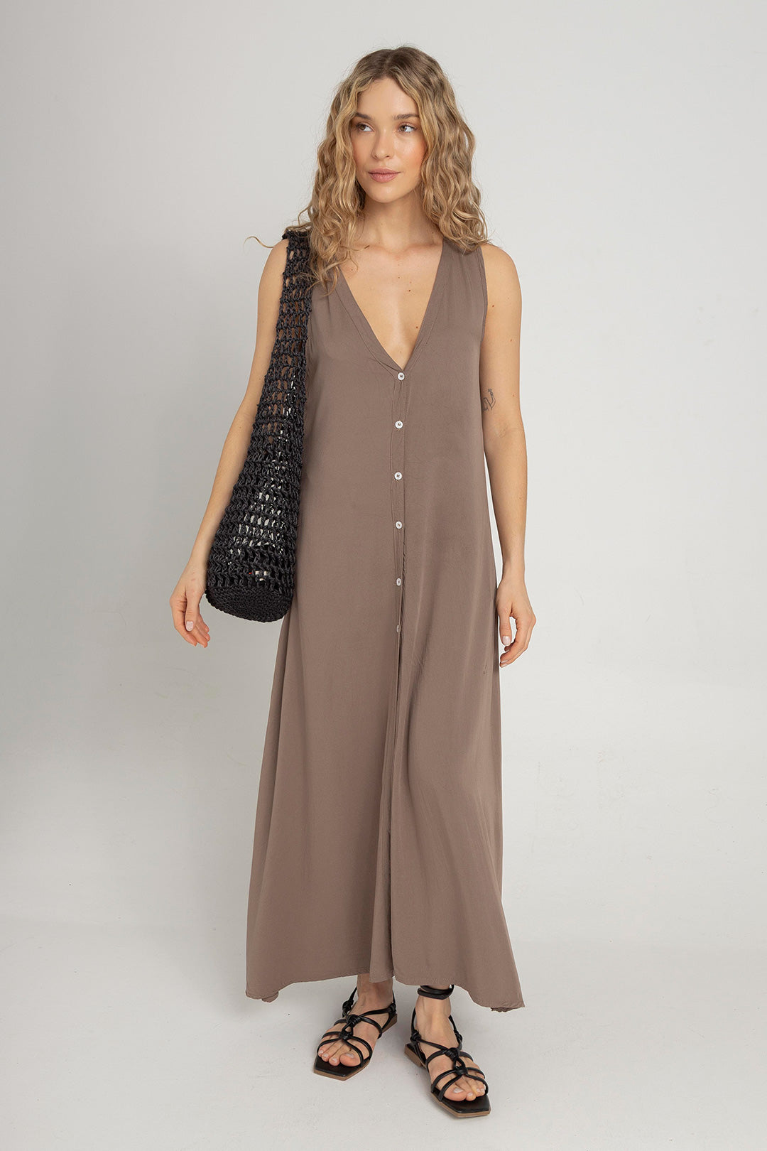 Vestido Sara Taupe
